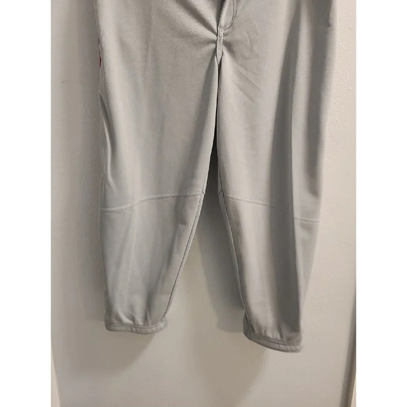 Nike Men's Vapor Baseball Knicker Pants Sz Small Gray Red Piped BQ6437-056 New - Picture 6 of 12